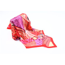 Fashion Women Large Square 100 Twill Silk Scarves 90X90cm